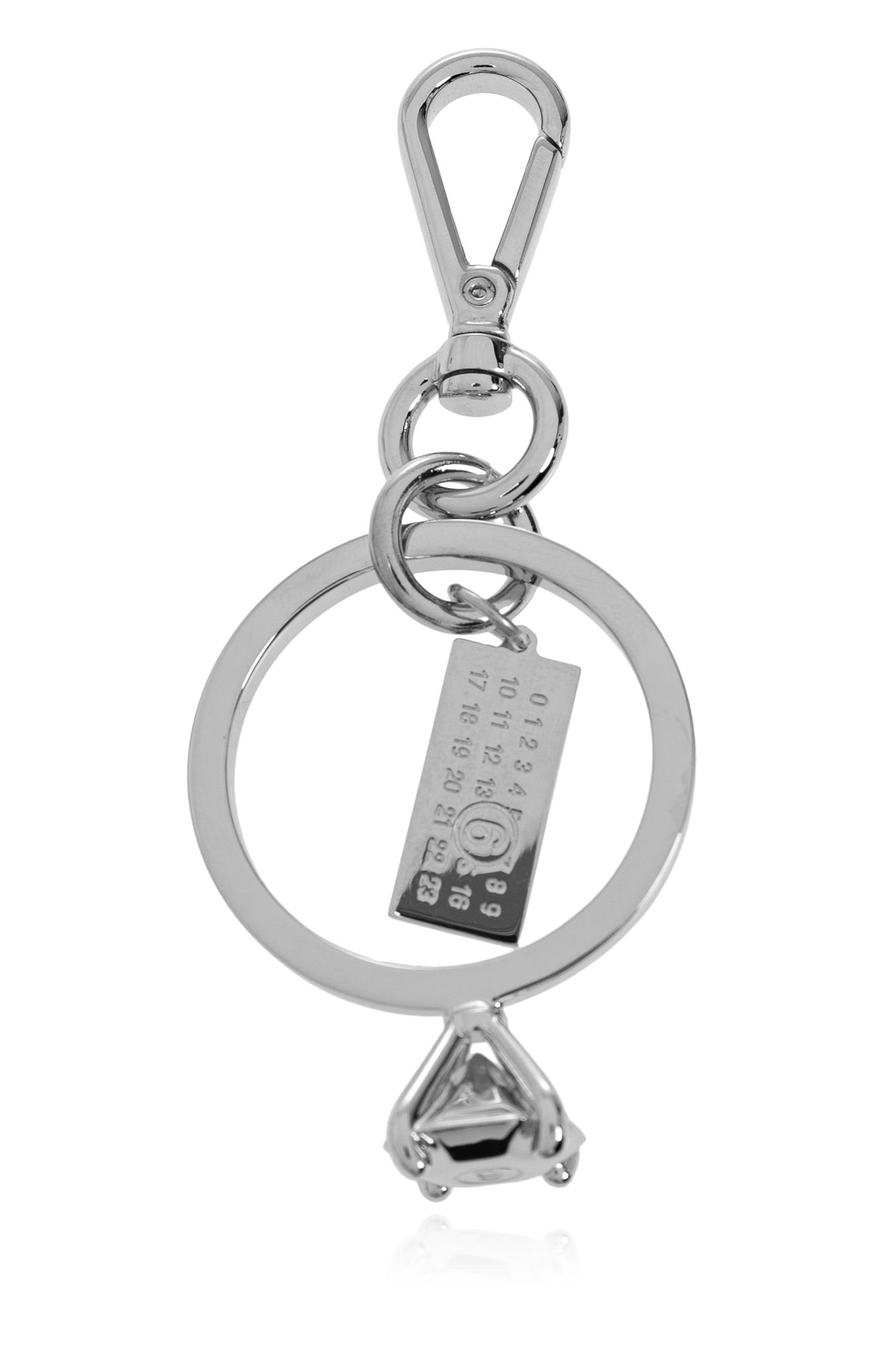 Silver Brass keyring MM6 Maison Margiela - Vitkac GB